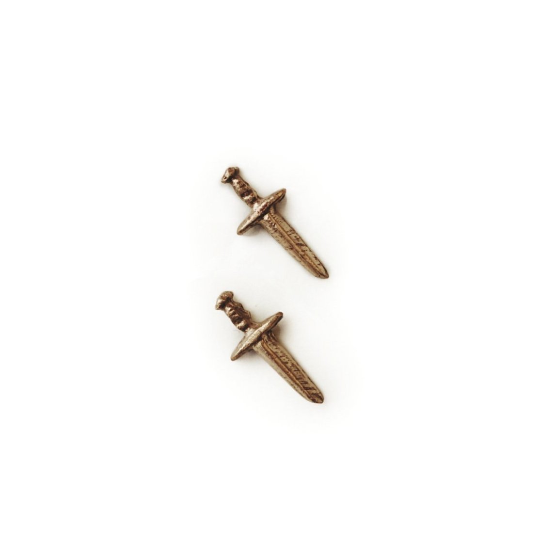 tiny dagger earring studs ancient nordic and viking style